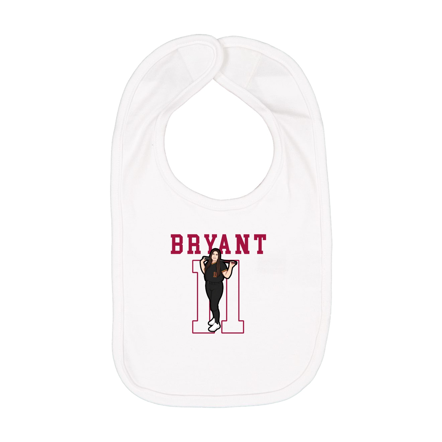 Infant Bib — Shirsey in White