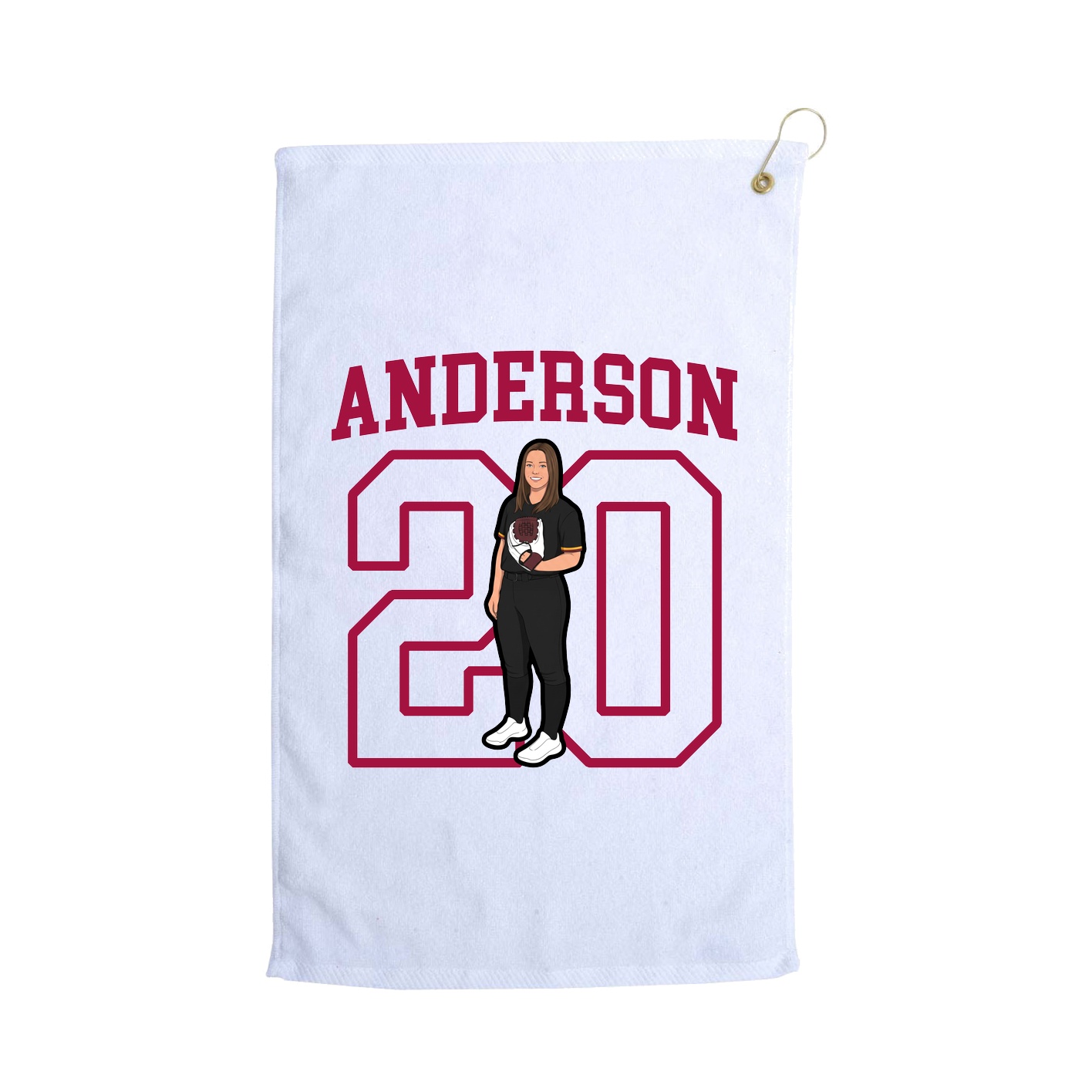 Golf Towel — Shirsey in White