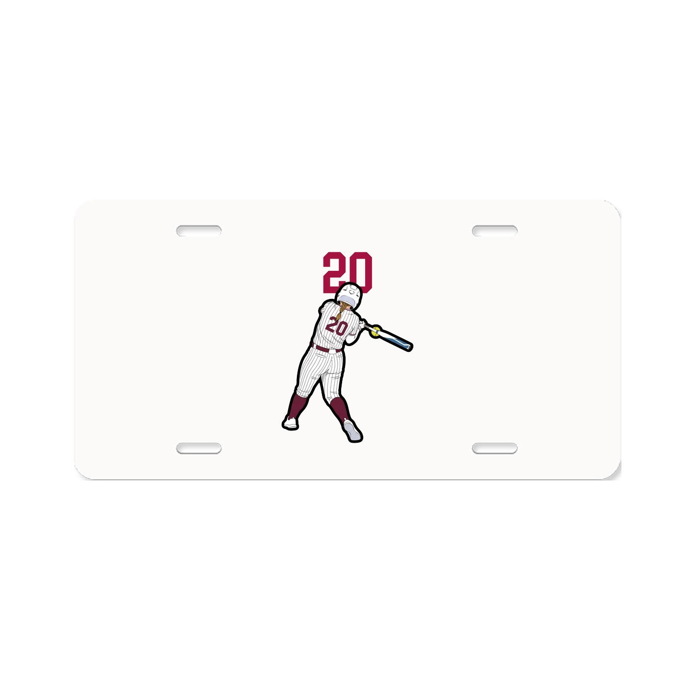 License Plate — Number Top in Classic