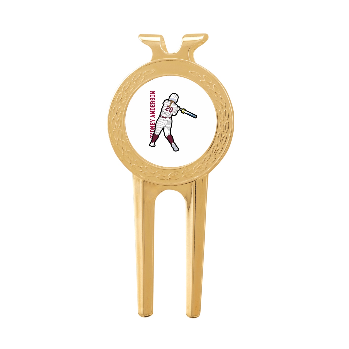 Divot Tool with Ball Marker — Name Vertical in Classic