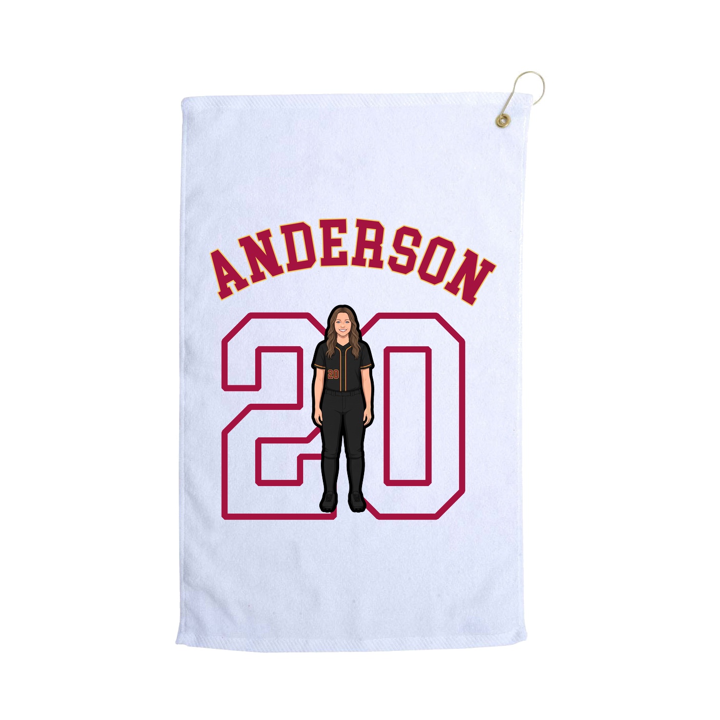 Golf Towel — Shirsey Arch in White