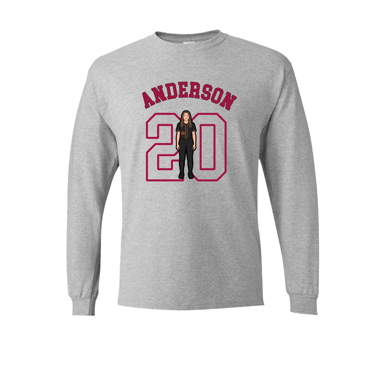 Long Sleeve Tee — Shirsey Arch in Grey
