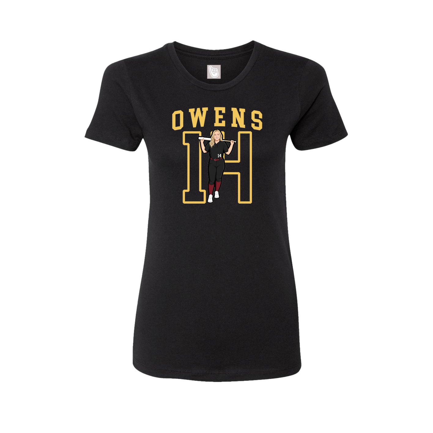 Fitted Women's Tee — Shirsey in Black