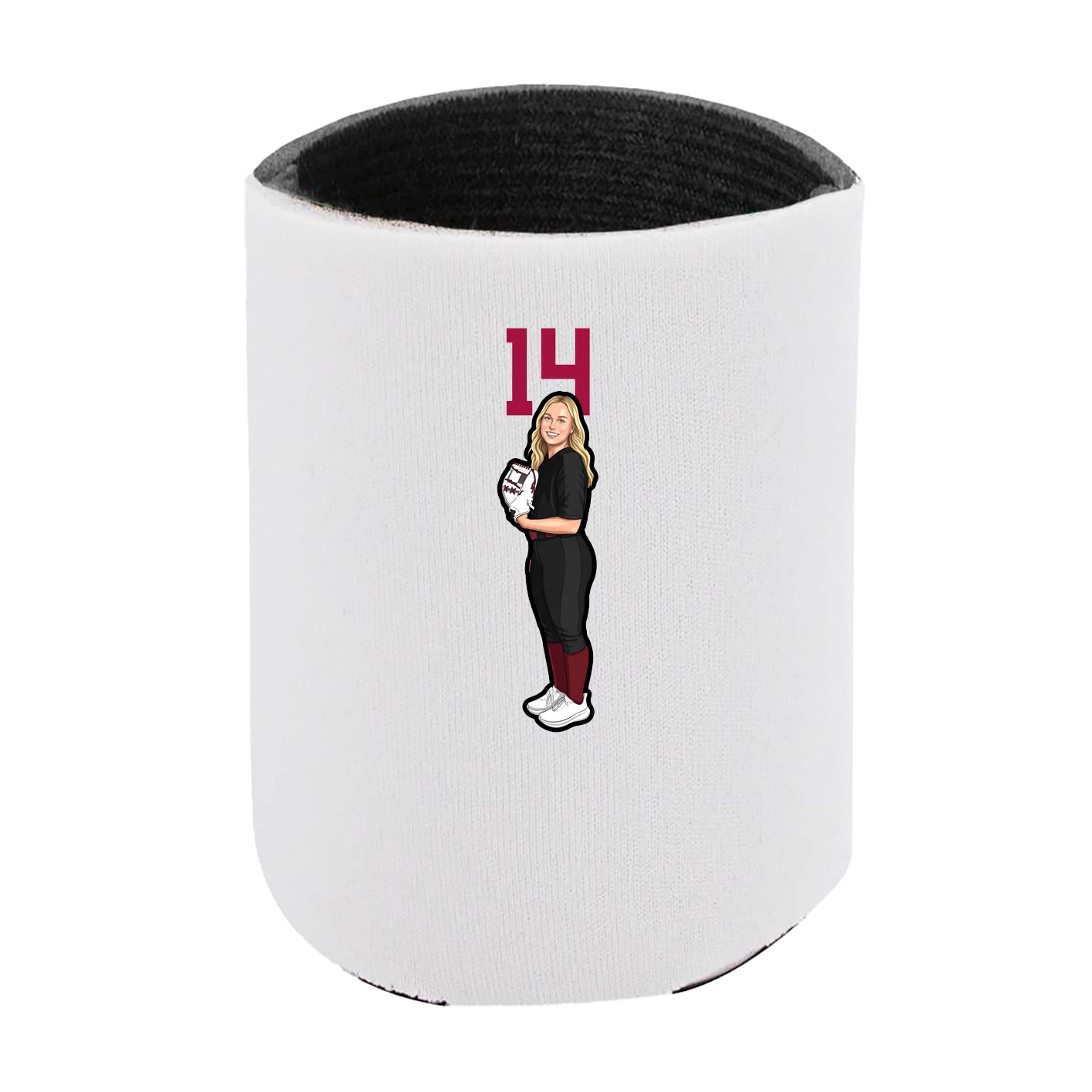 Can Holder — Number Top in White
