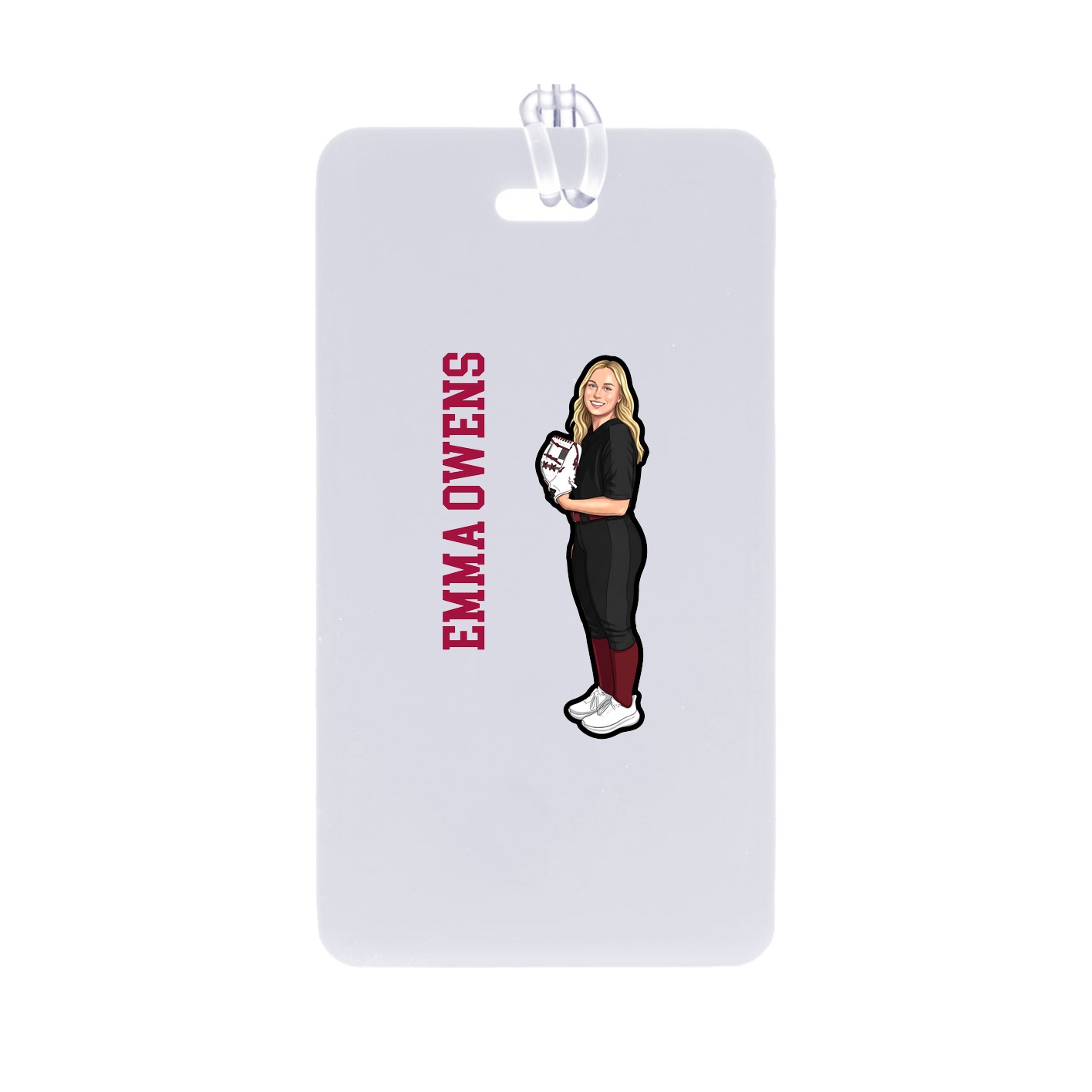 Bag Tag — Name Vertical in Classic