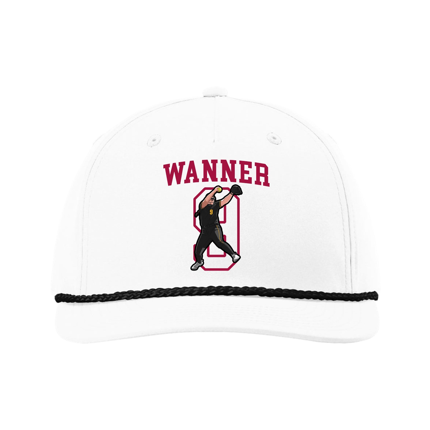 Five-Panel Classic Rope Cap — Shirsey in White