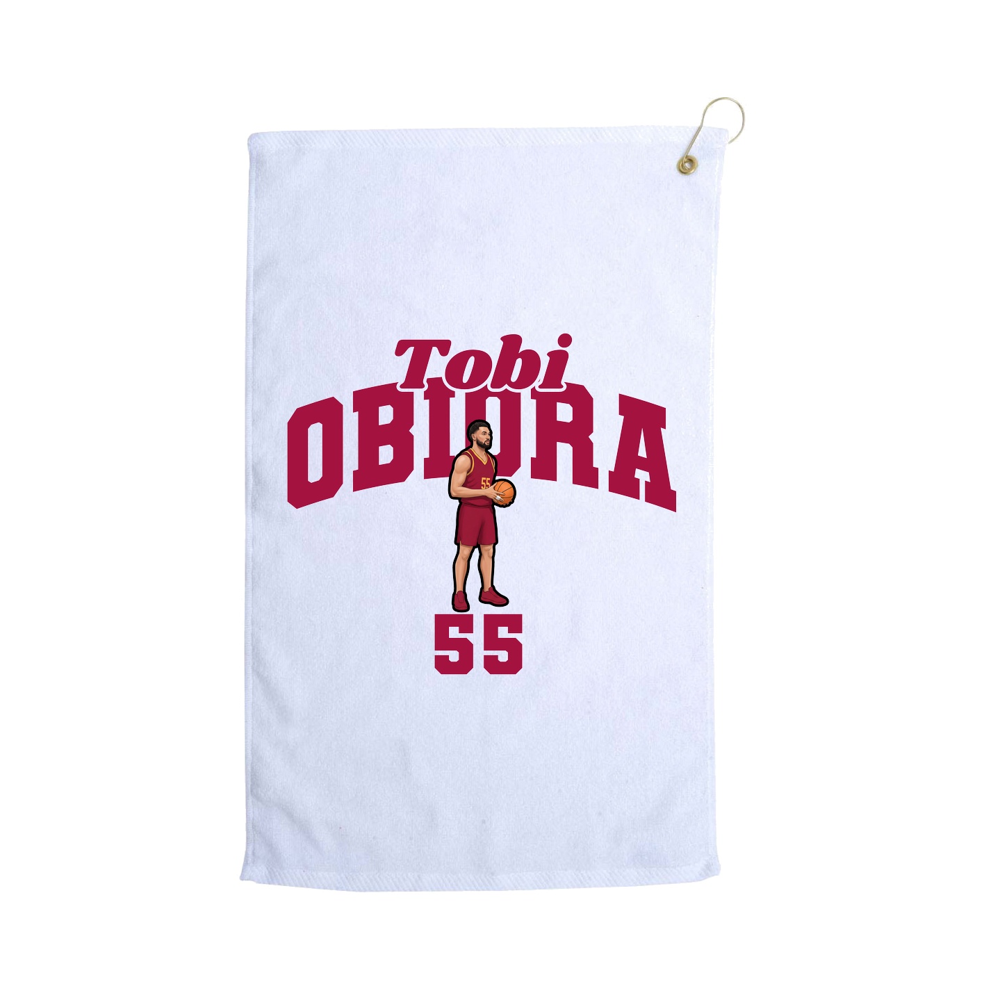 Golf Towel — Signature Arch in White
