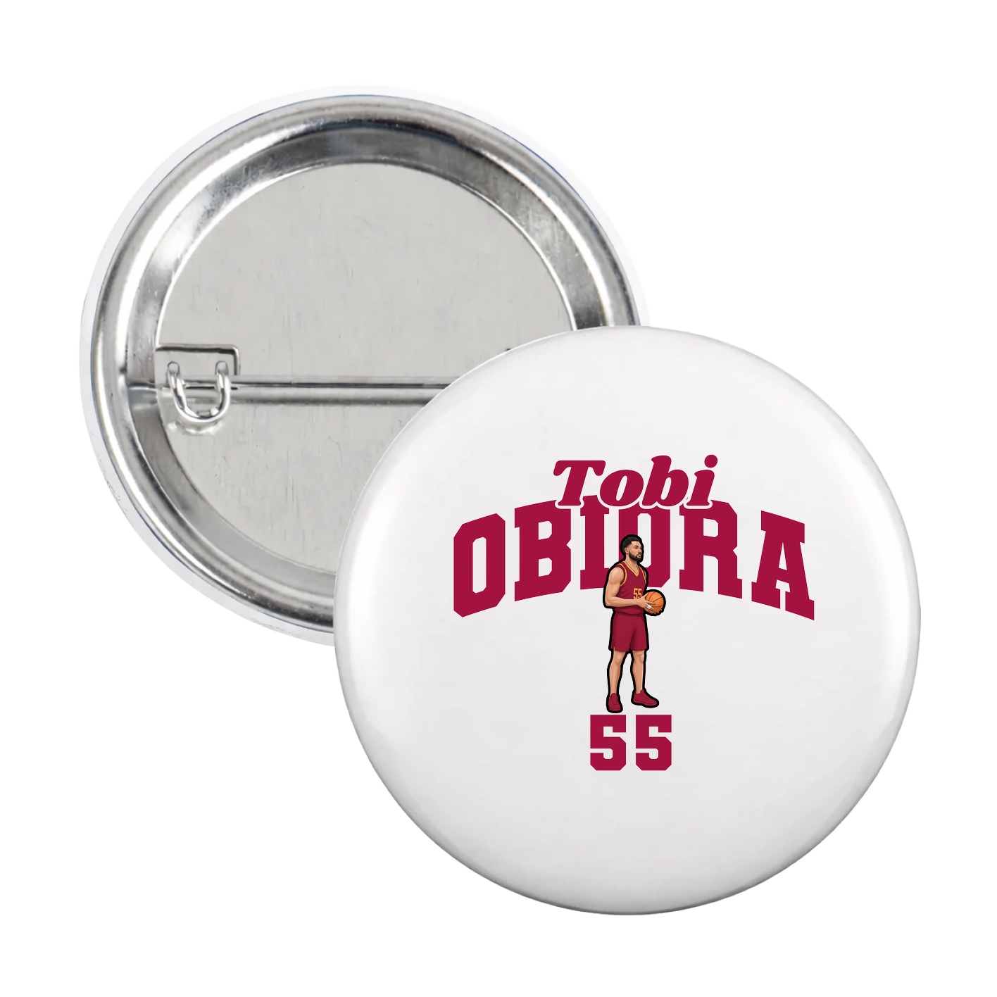 Game Day Button — Signature Arch in White