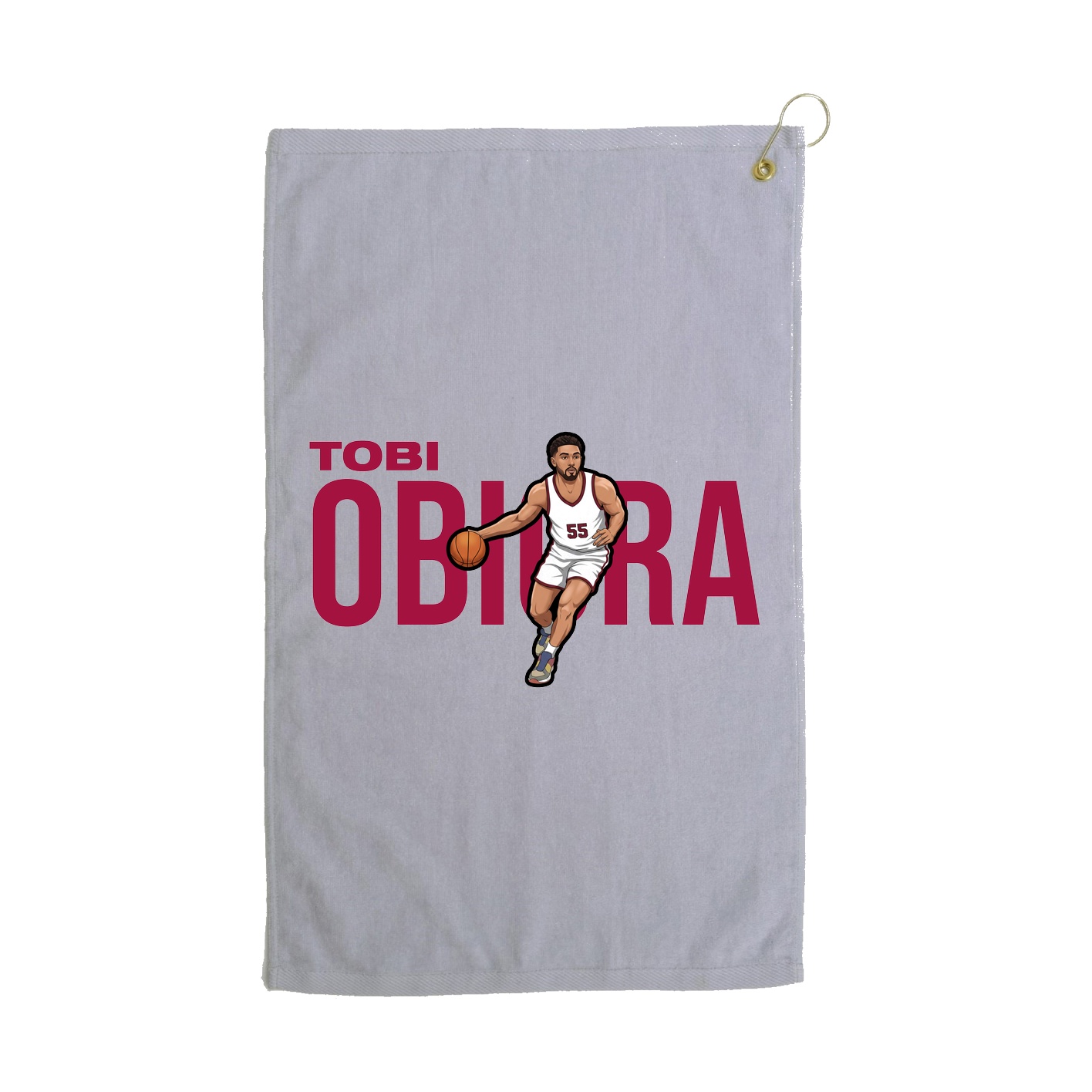Golf Towel — Player Name in Grey