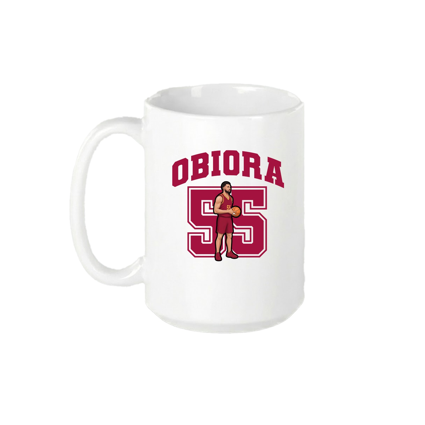 15oz Coffee Mug — Number in White