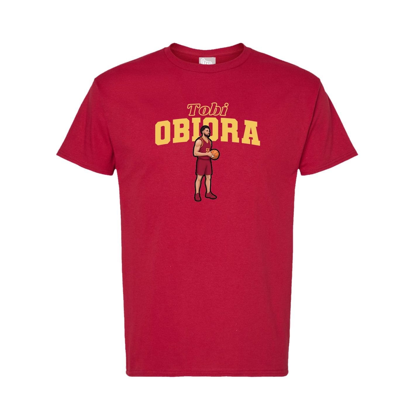 Tee — Name Arch in Crimson