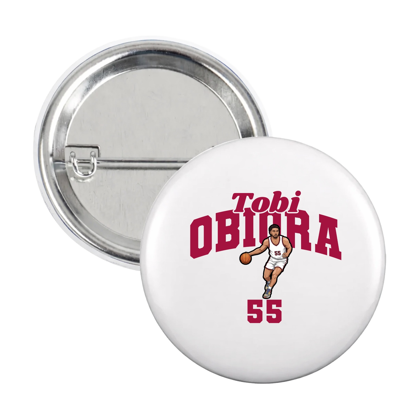 Game Day Button — Signature Arch in White