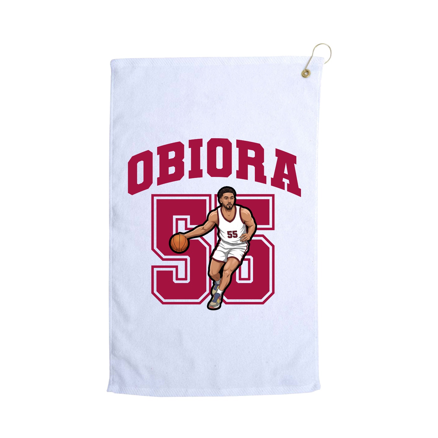 Golf Towel — Number in White