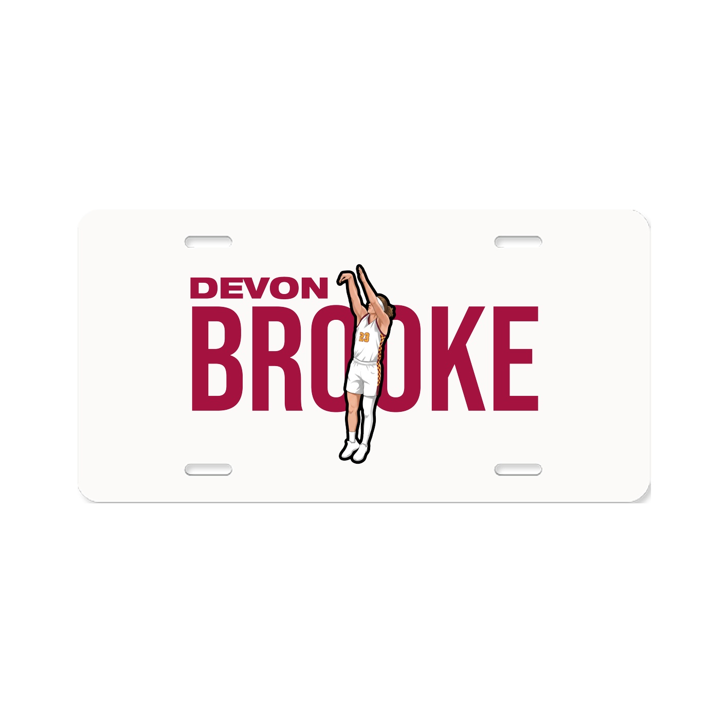 License Plate — Player Name in Classic