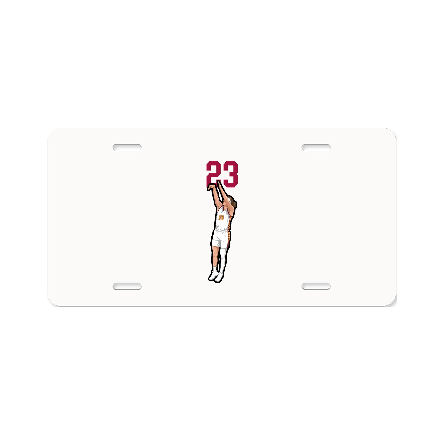 License Plate — Number Top in Classic