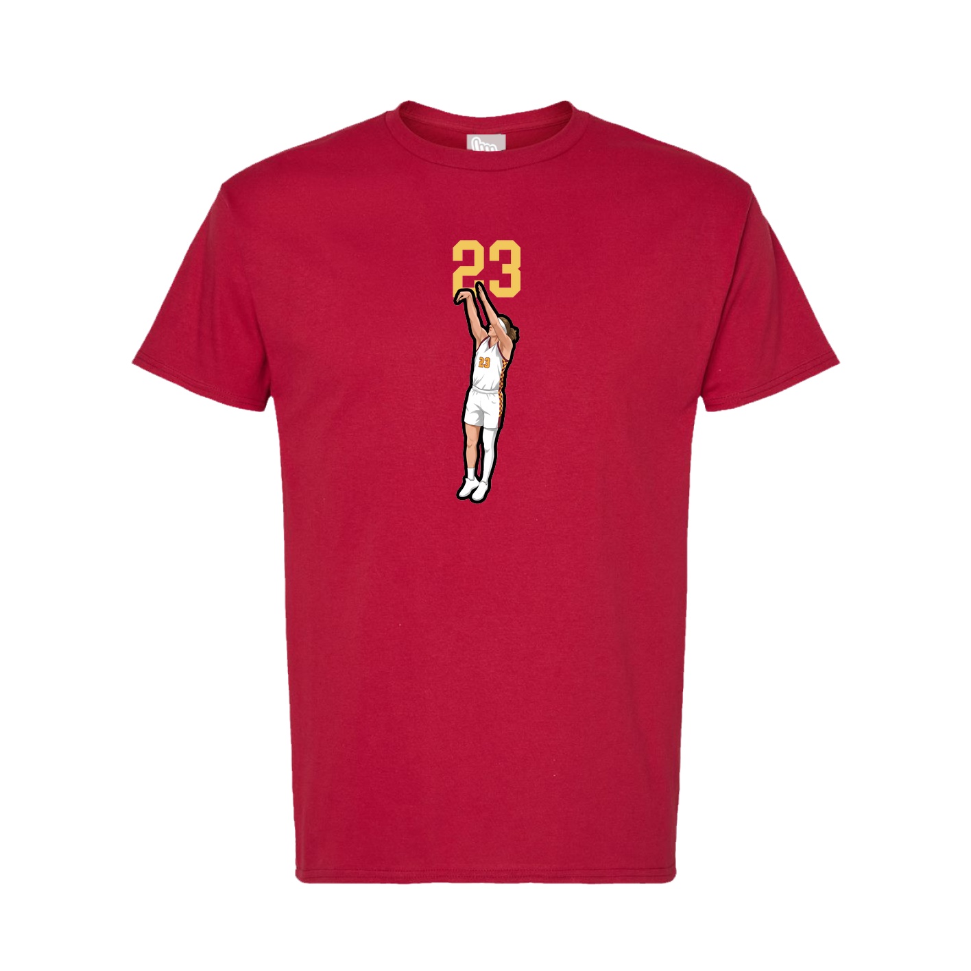Tee — Number Top in Crimson