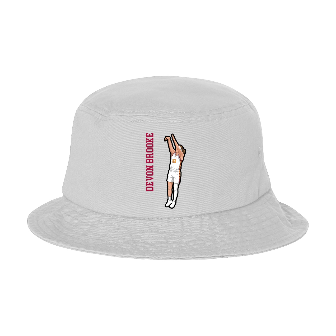 Bucket Cap — Name Vertical in White