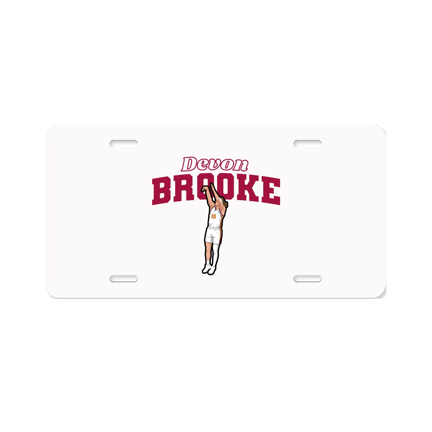 License Plate — Name Arch in Classic