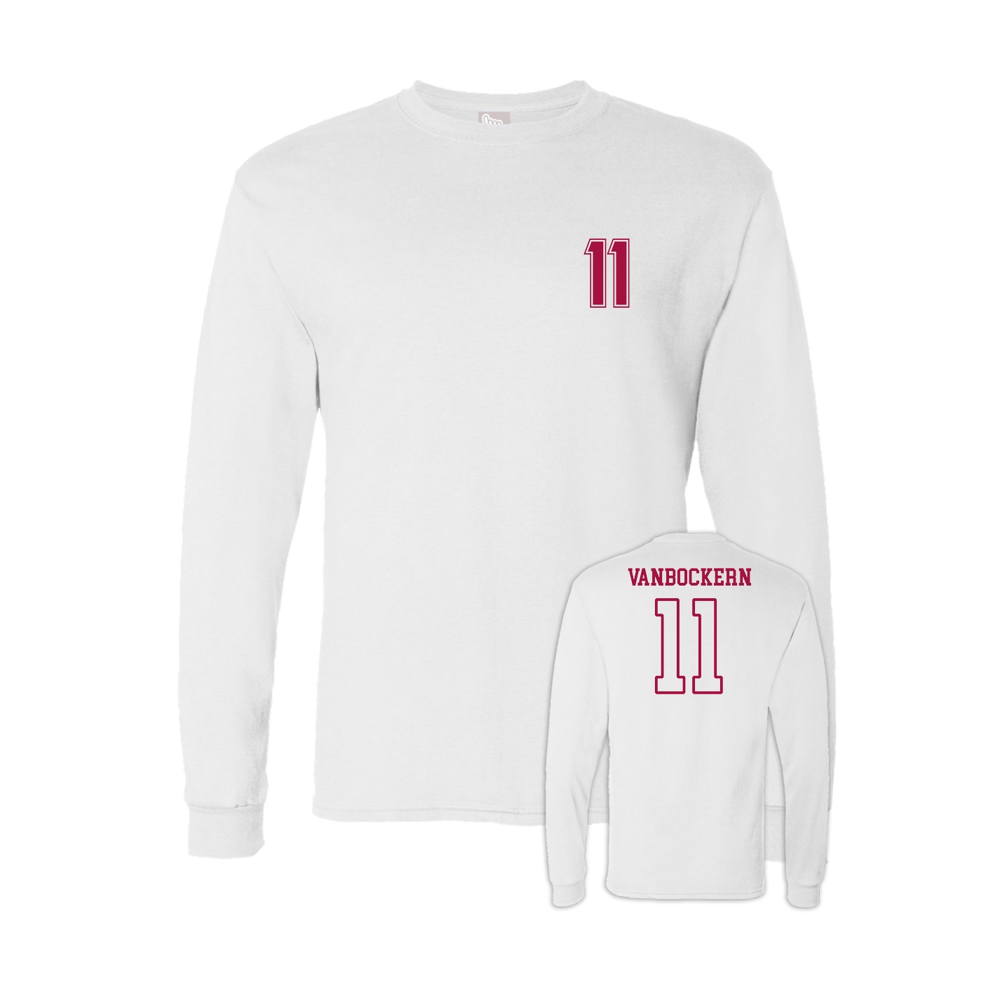 Long Sleeve Tee — Chest Back in White