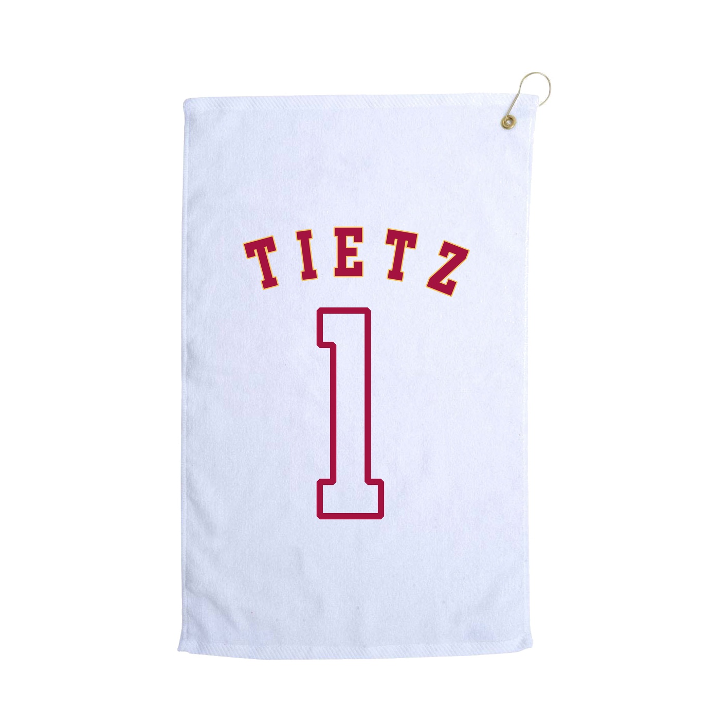 Golf Towel — Shirsey Arch in White