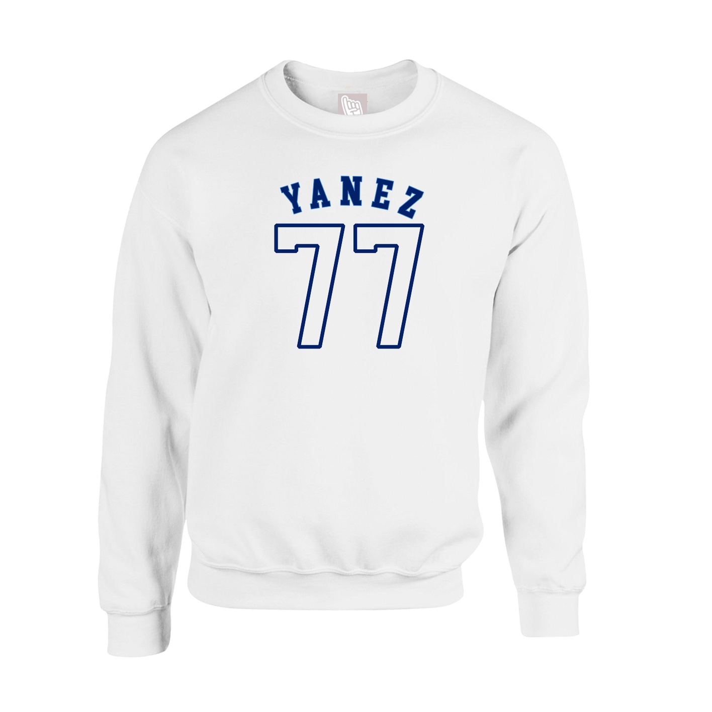 Fleece Crew — Shirsey Arch in White