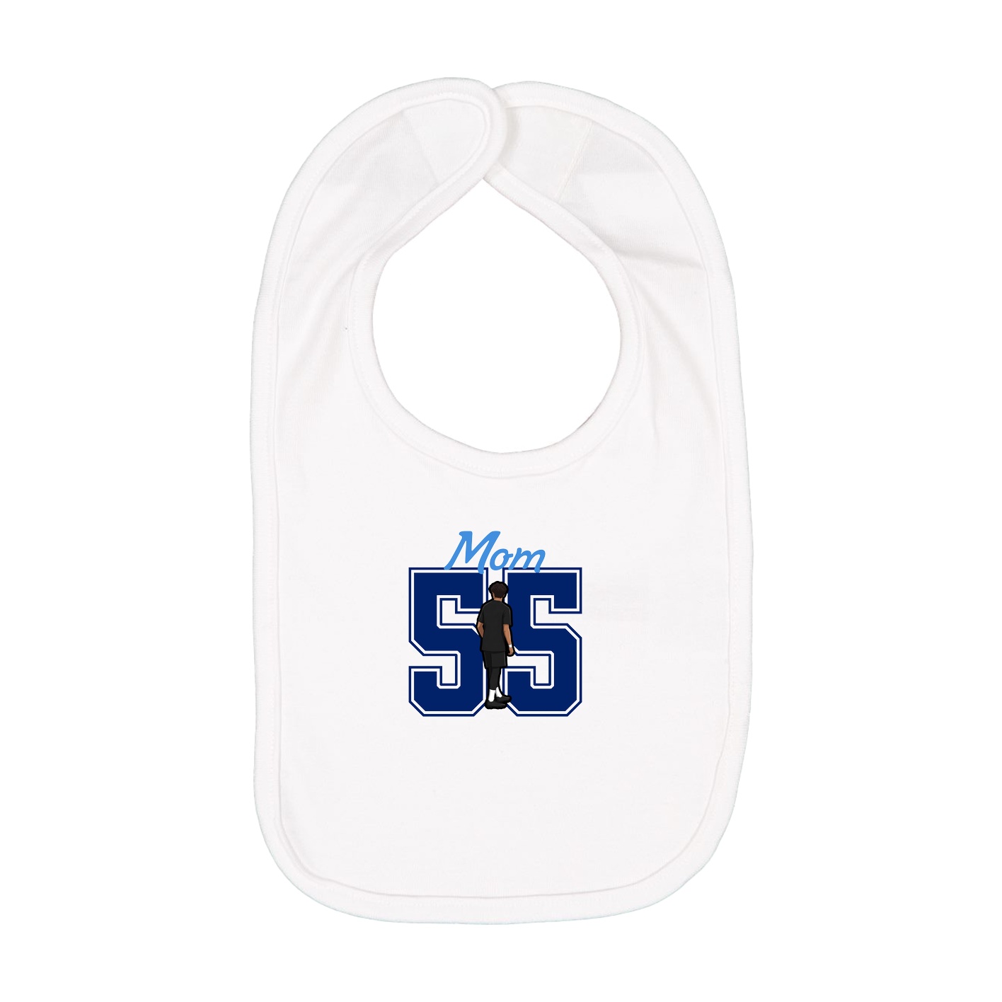 Infant Bib — Mothers Day Shirsey in White
