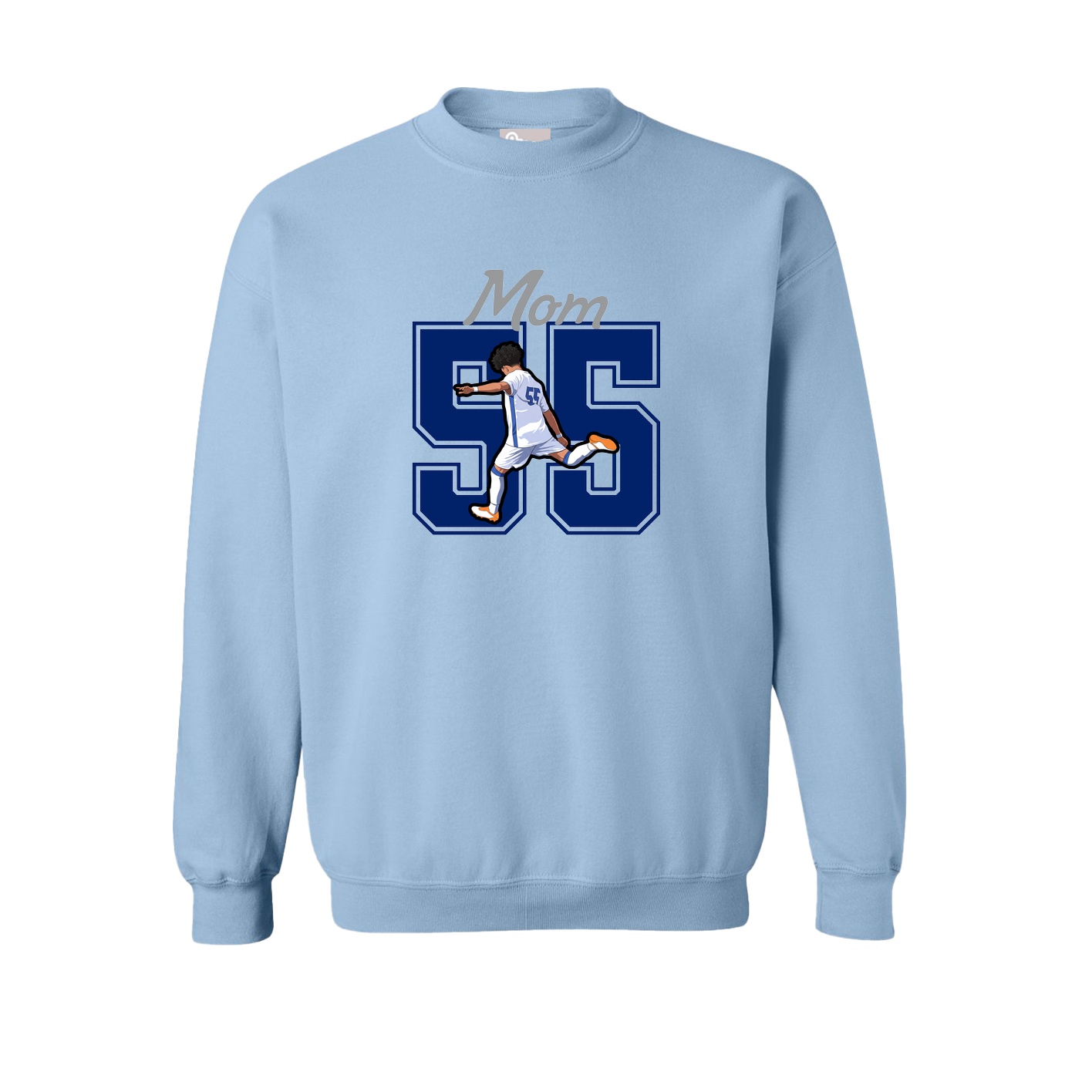 Fleece Crew — Mothers Day Shirsey in Light Blue
