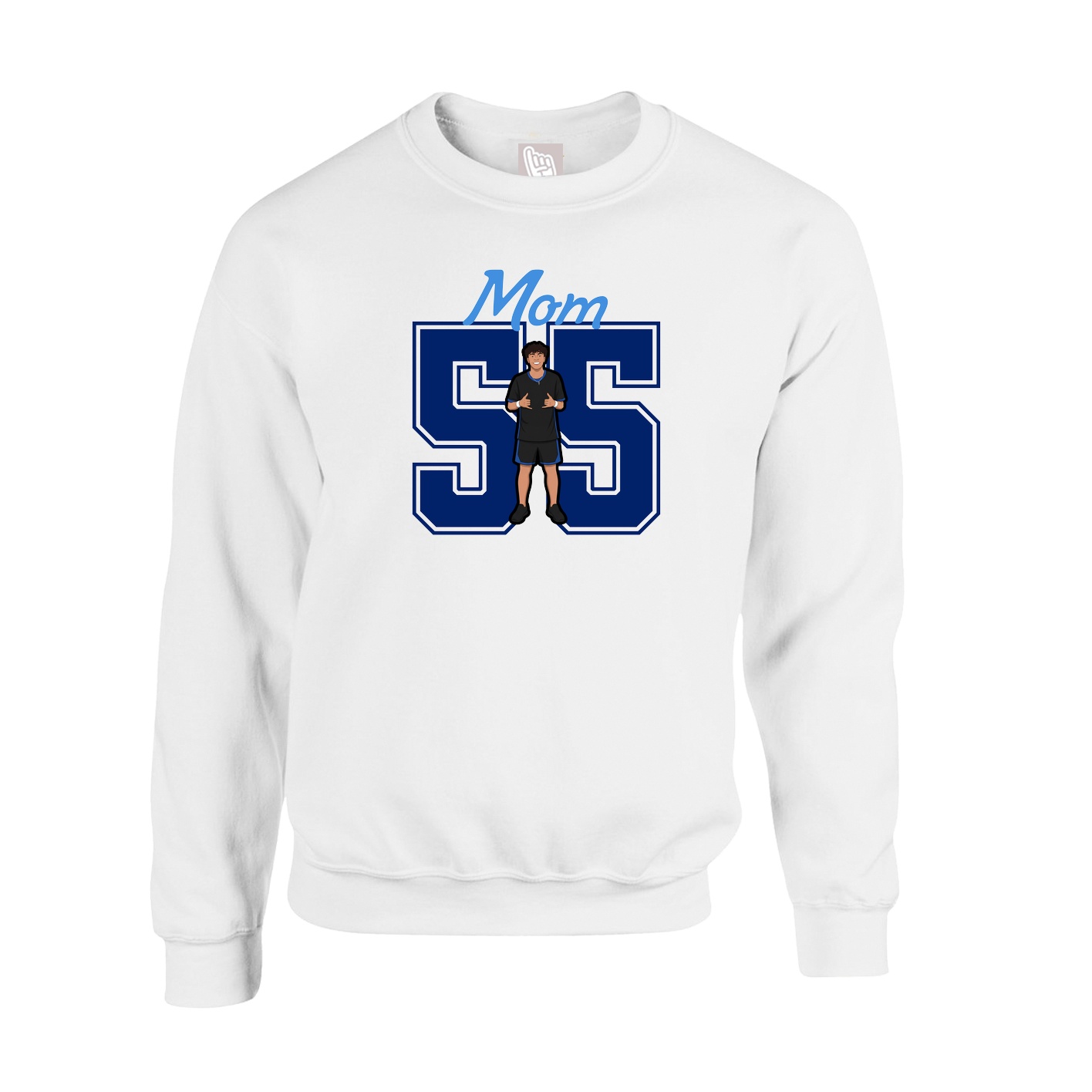 Fleece Crew — Mothers Day Shirsey in White