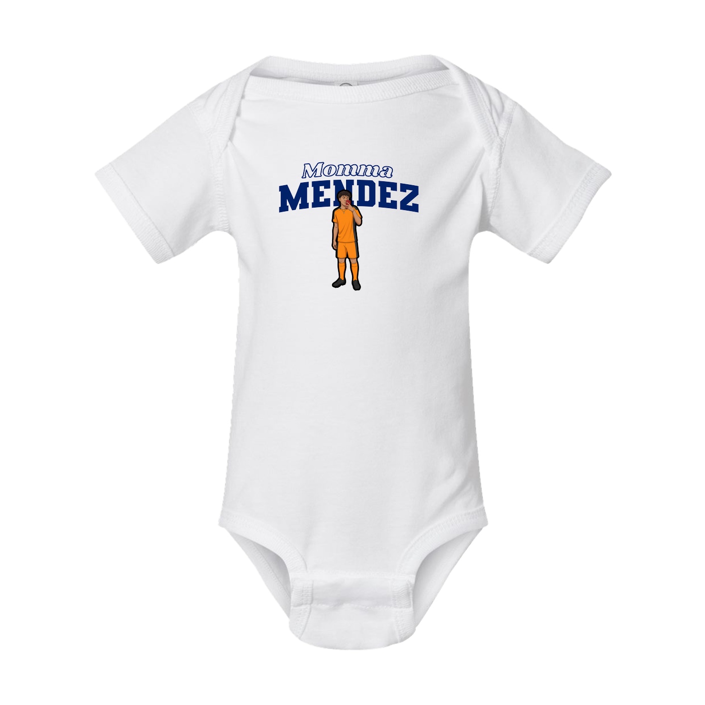 Baby Onesie — Mothers Day Block in White