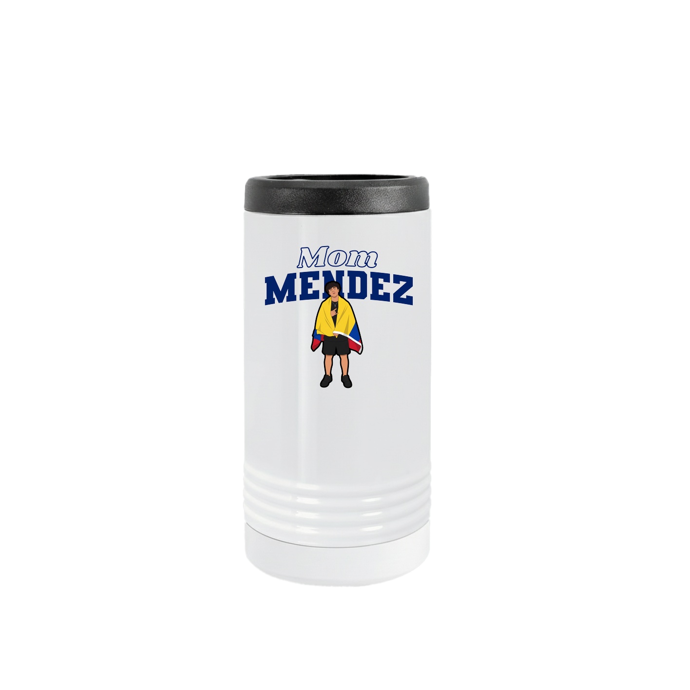 Slim Beverage Holder — Mothers Day Block in White