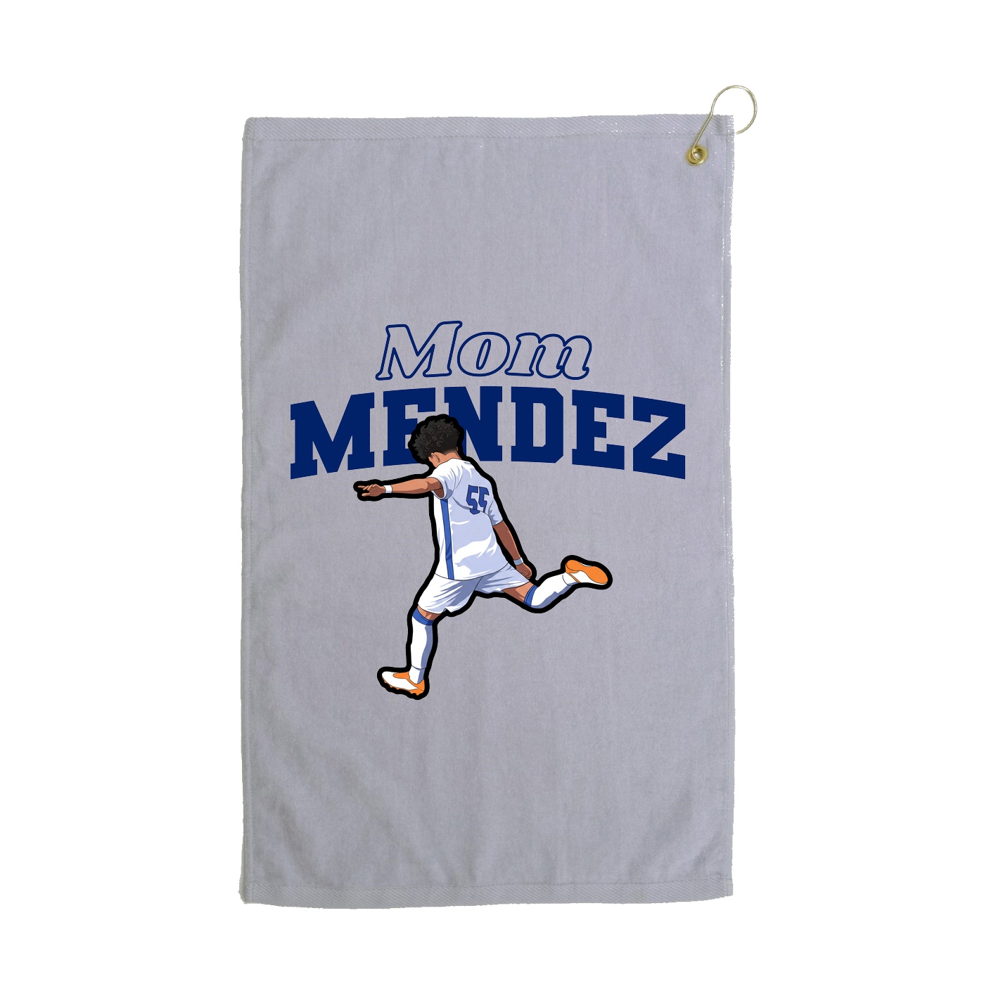Golf Towel — Mothers Day Block in Grey