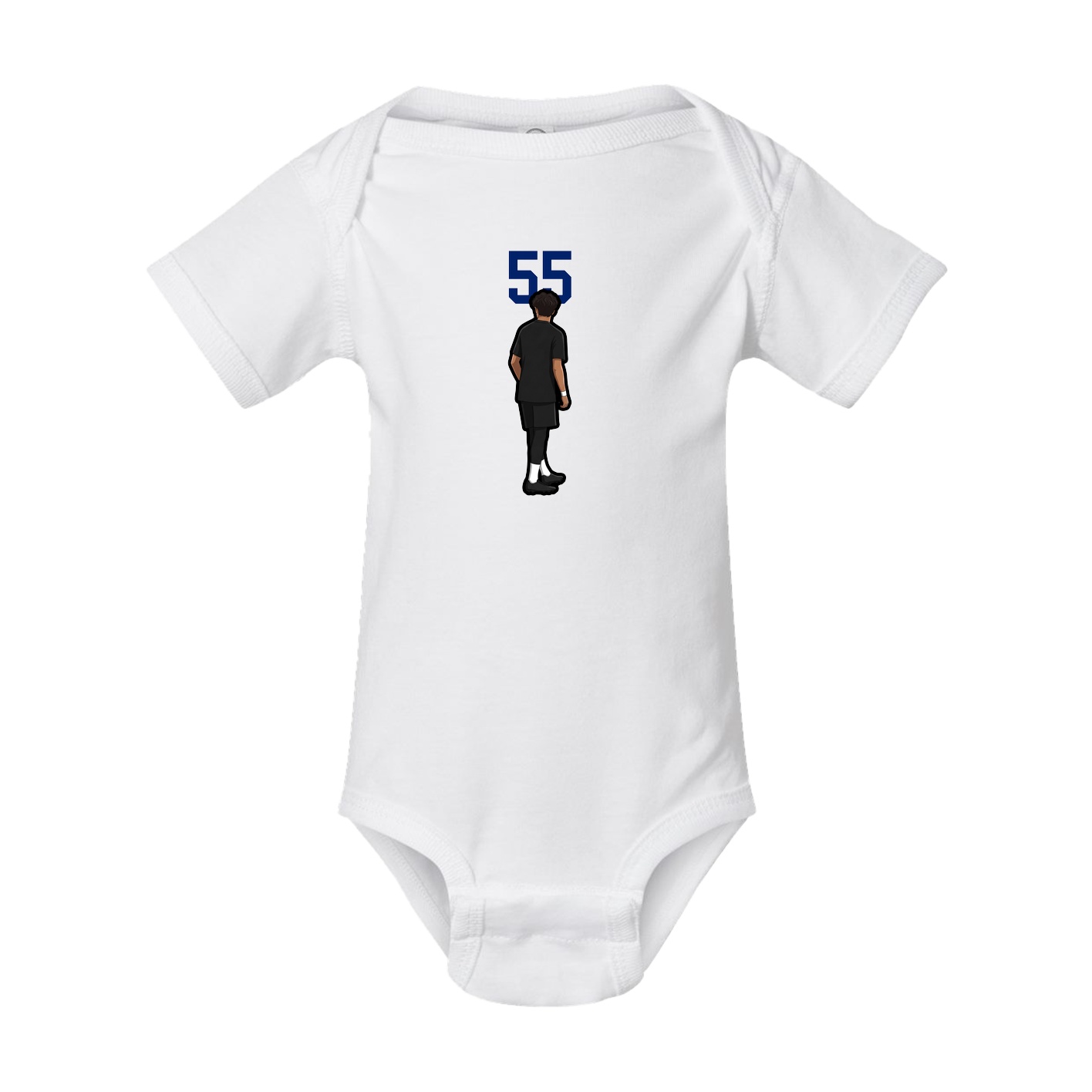 Baby Onesie — Number Top in White