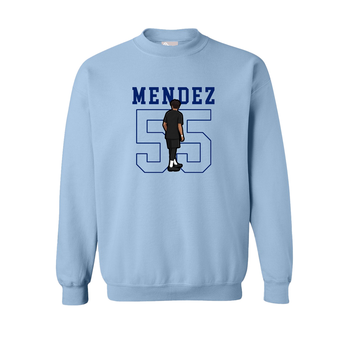 Fleece Crew — Shirsey in Light Blue