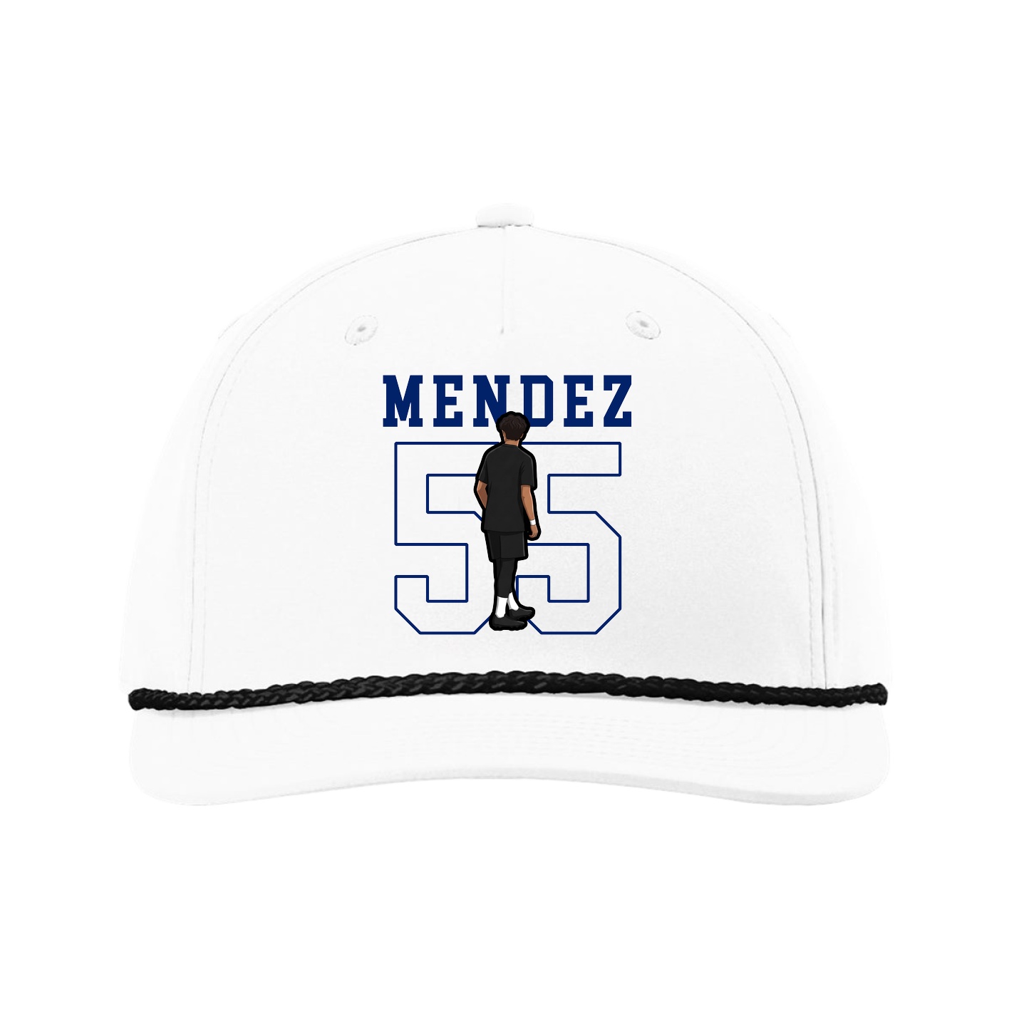 Five-Panel Classic Rope Cap — Shirsey in White