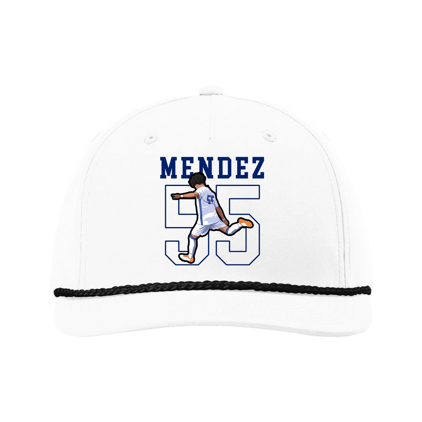 Five-Panel Classic Rope Cap — Shirsey in White