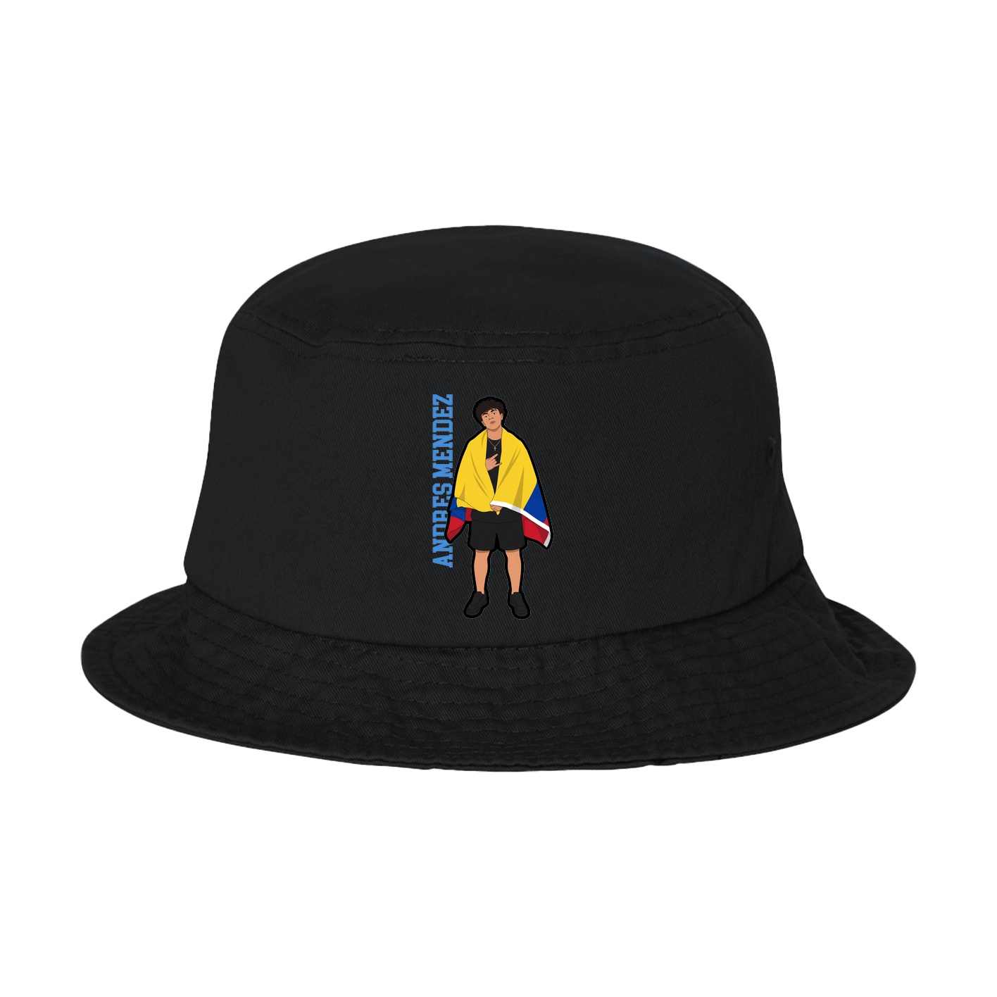 Bucket Cap — Name Vertical in Black