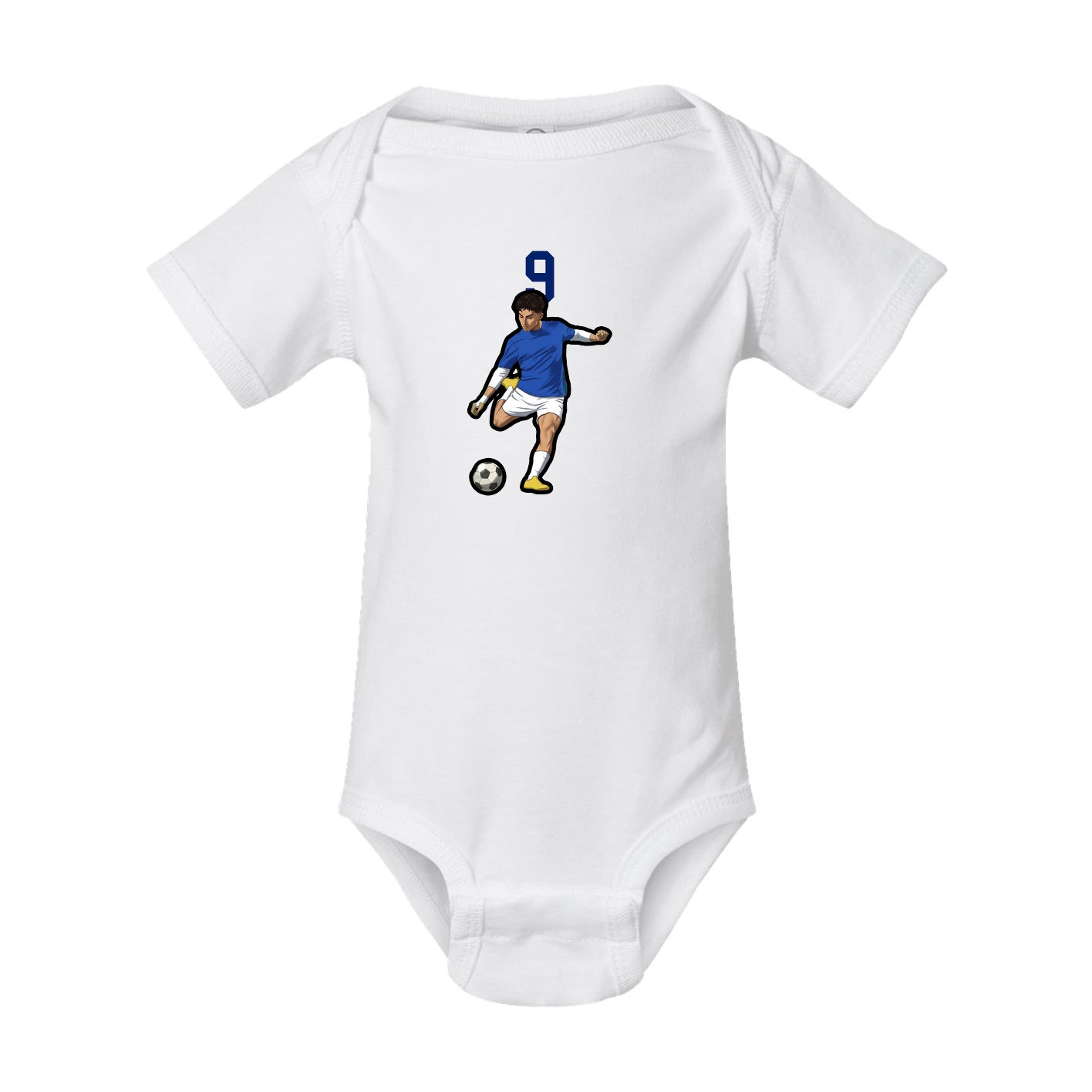 Baby Onesie — Number Top in White