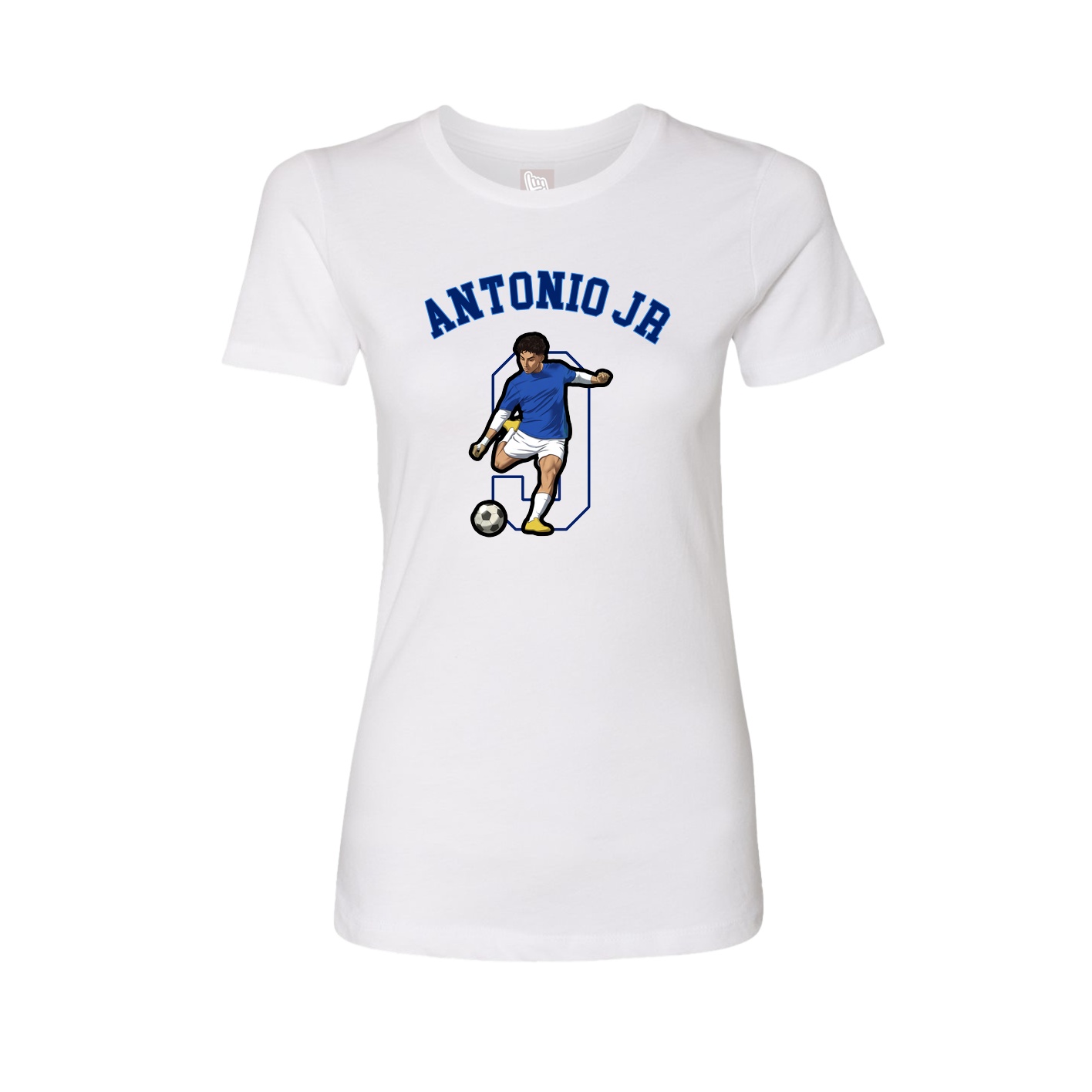 Fitted Women's Tee — Shirsey Arch in White