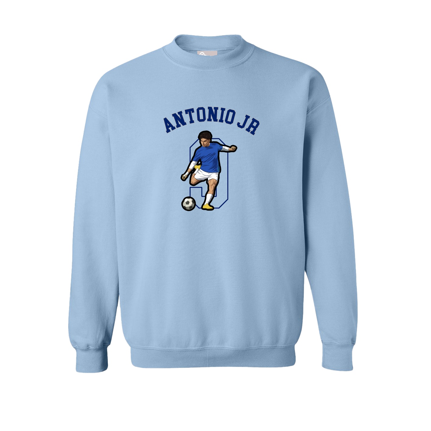Fleece Crew — Shirsey Arch in Light Blue