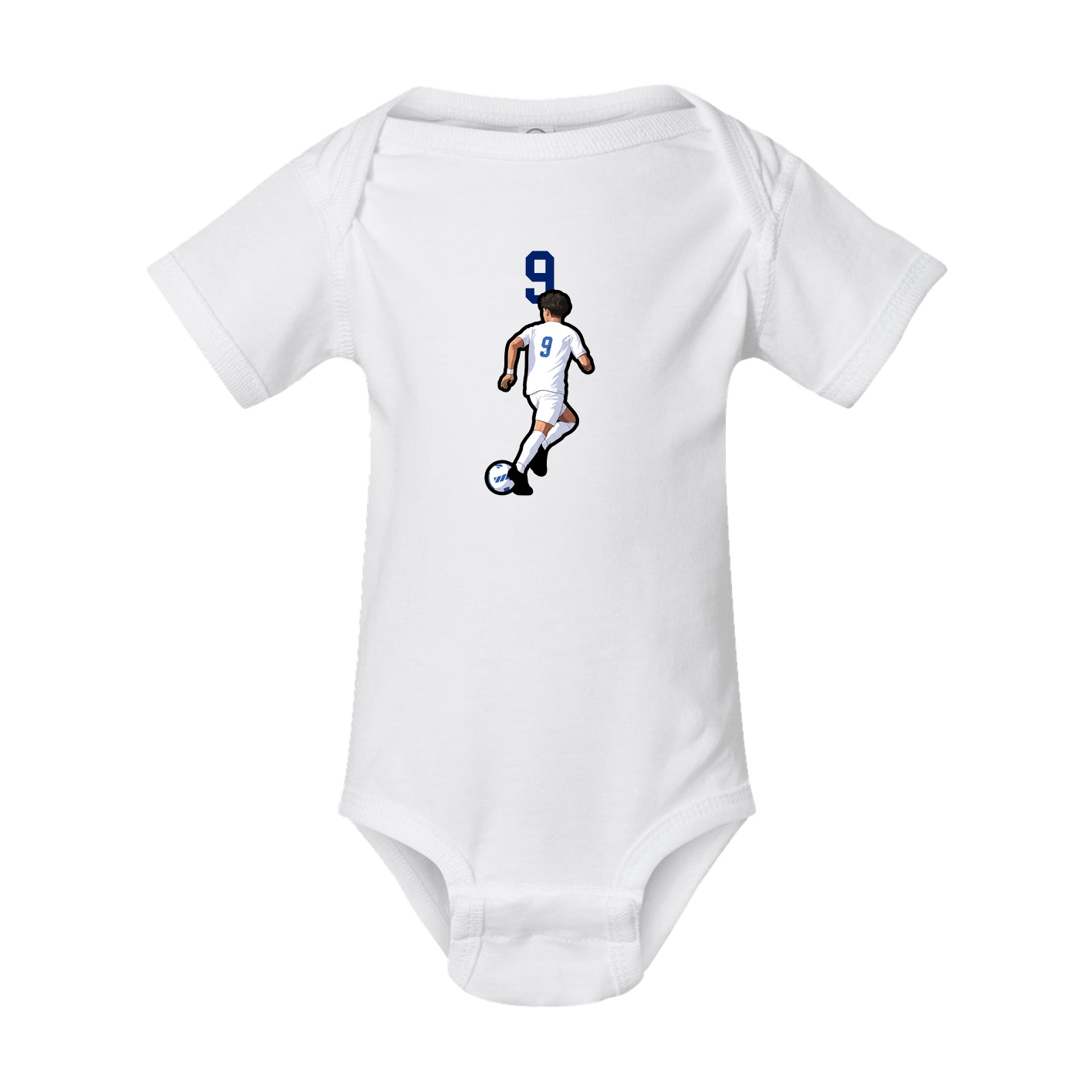 Baby Onesie — Number Top in White