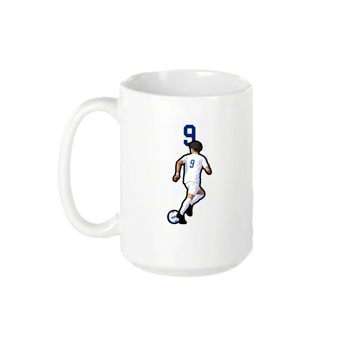 15oz Coffee Mug — Number Top in White