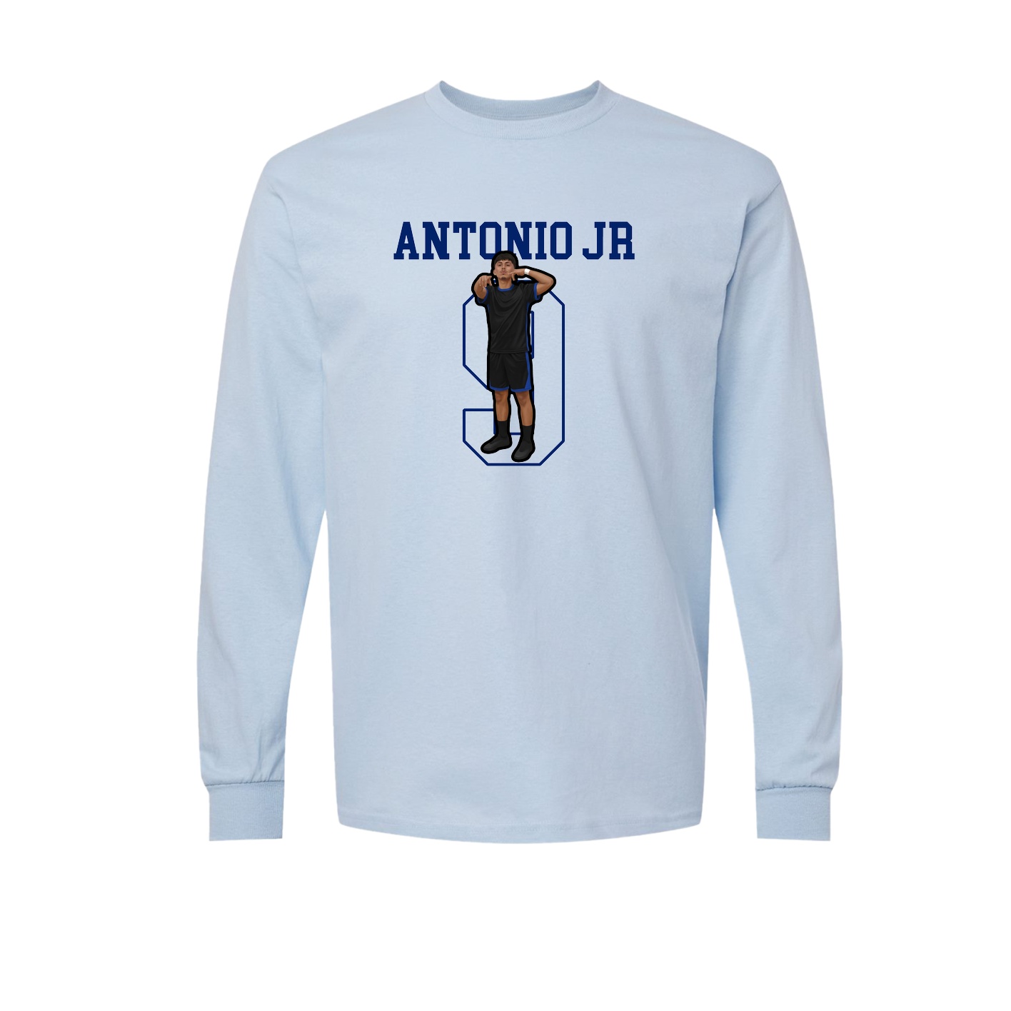 Long Sleeve Tee — Classic in Light Blue