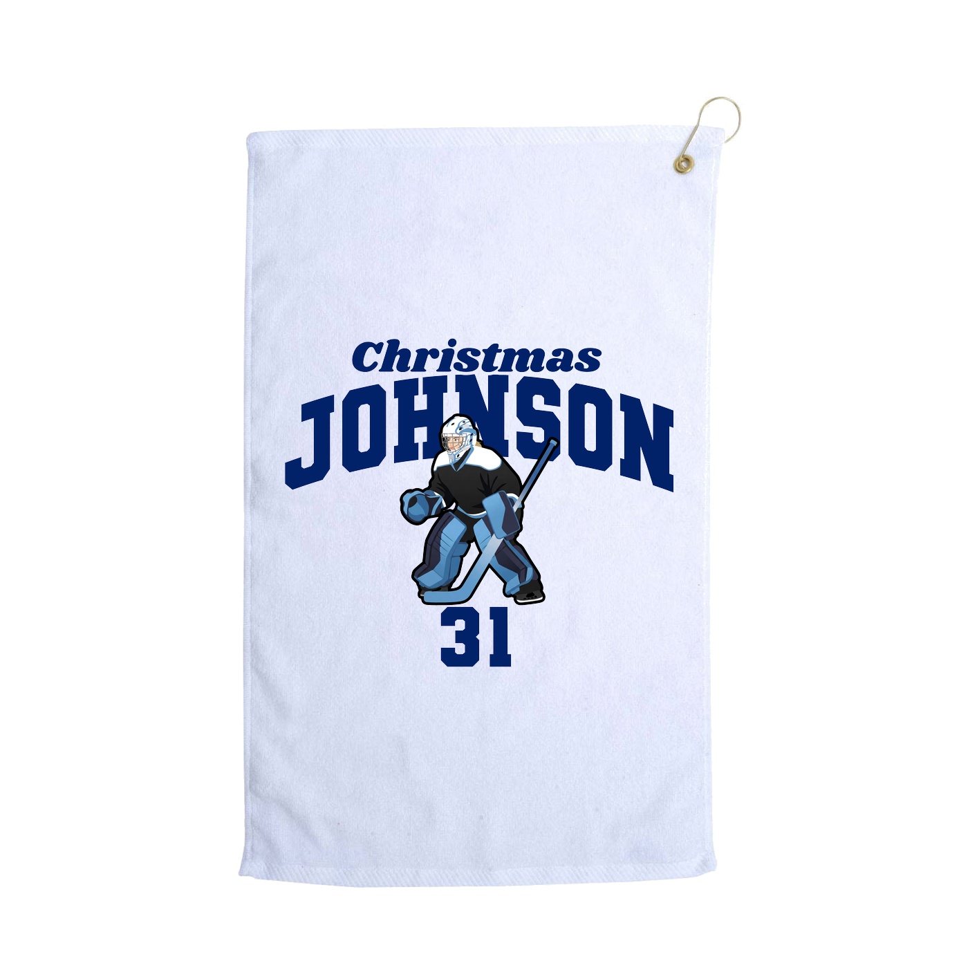 Golf Towel — Signature Arch in White