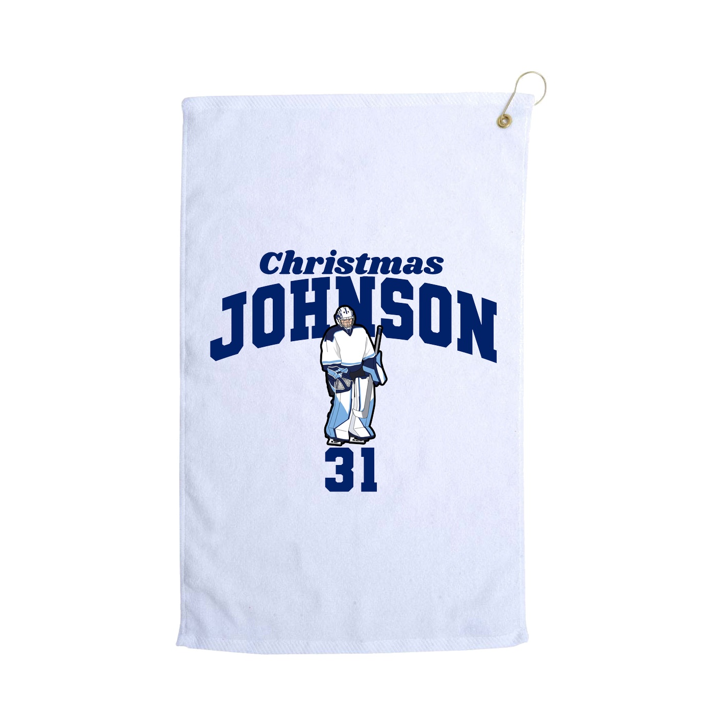 Golf Towel — Signature Arch in White