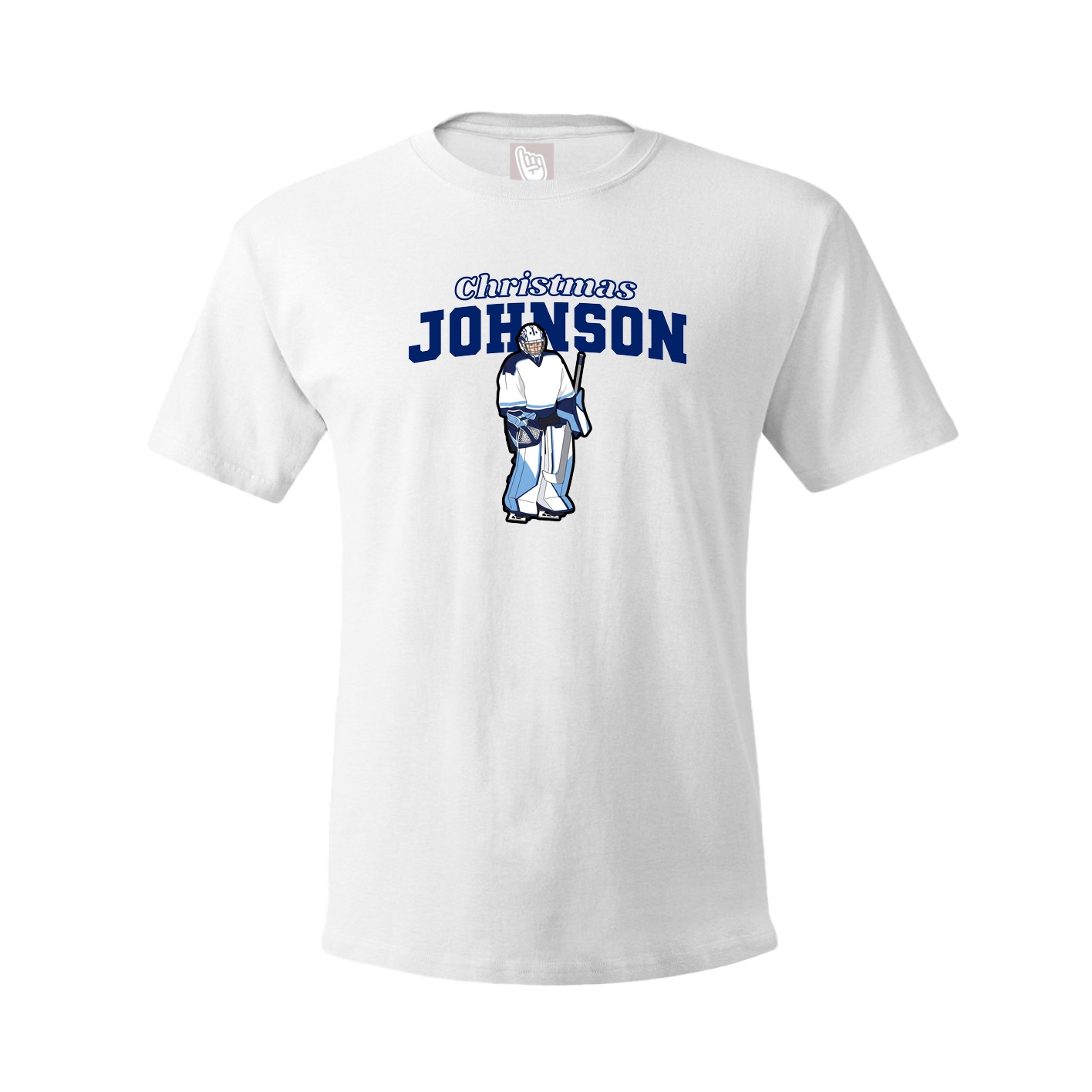 Youth Tee — Name Arch in White