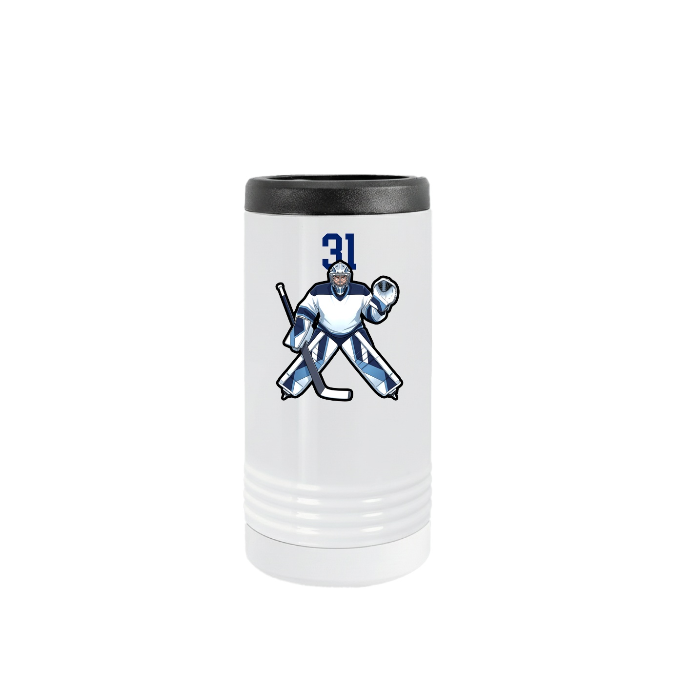Slim Beverage Holder — Number Top in White