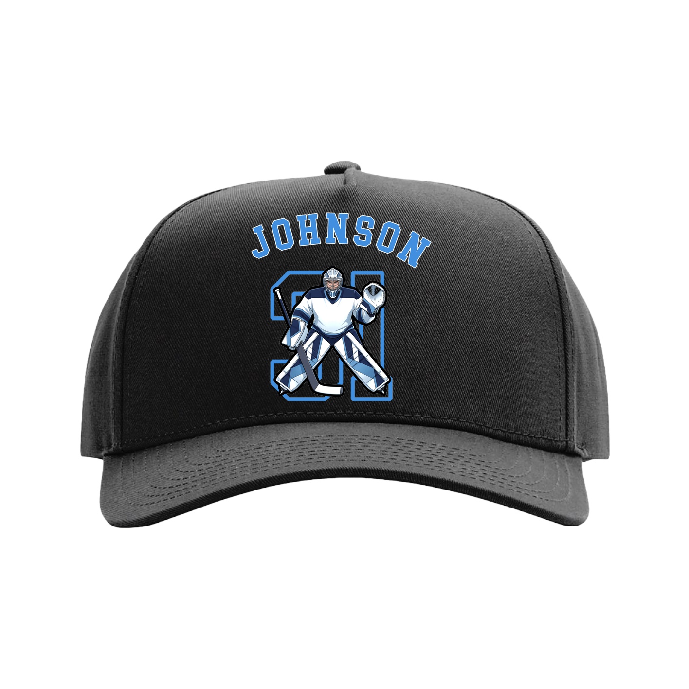 Full Fabric Five-Panel Champ Cap — Shirsey Arch in Black