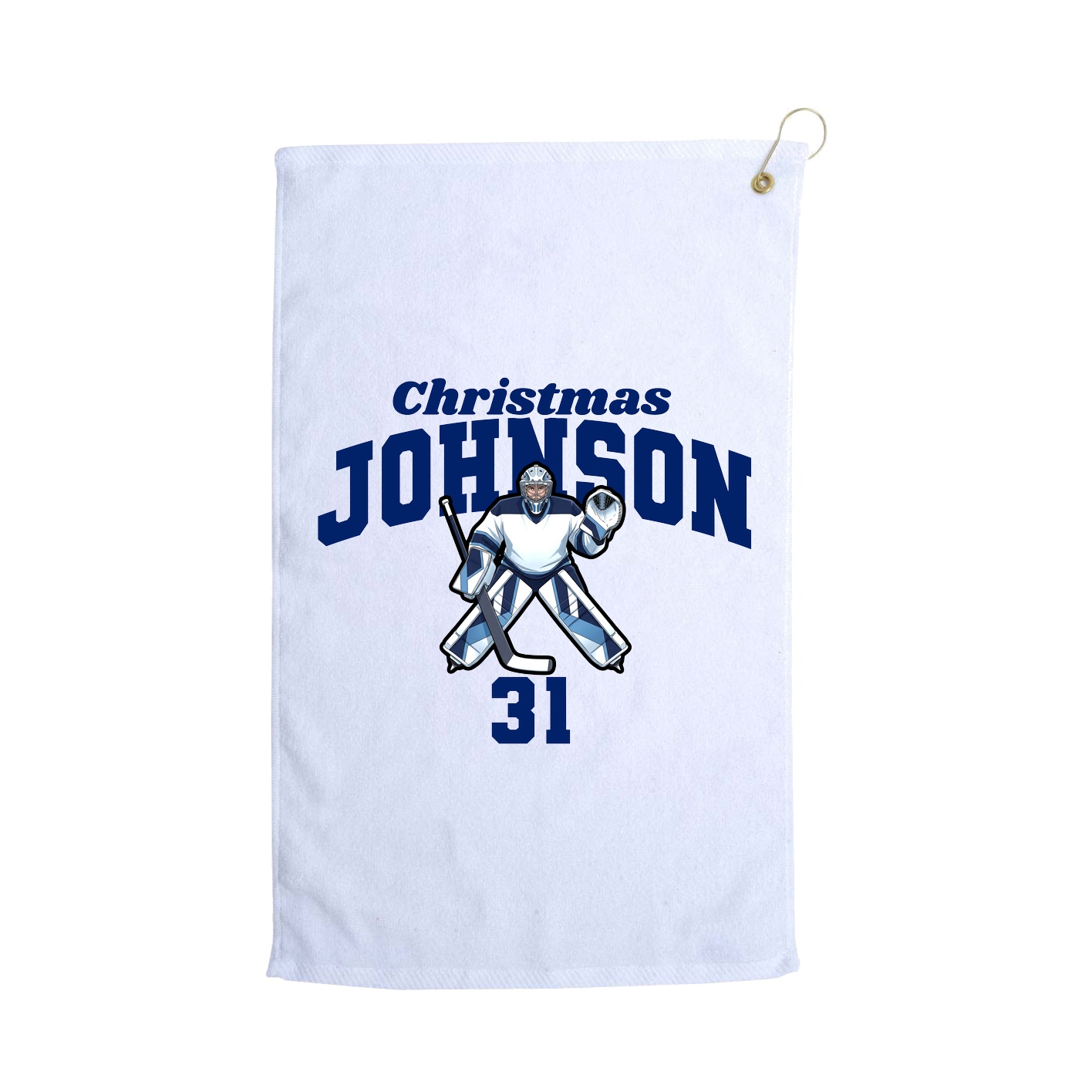 Golf Towel — Signature Arch in White
