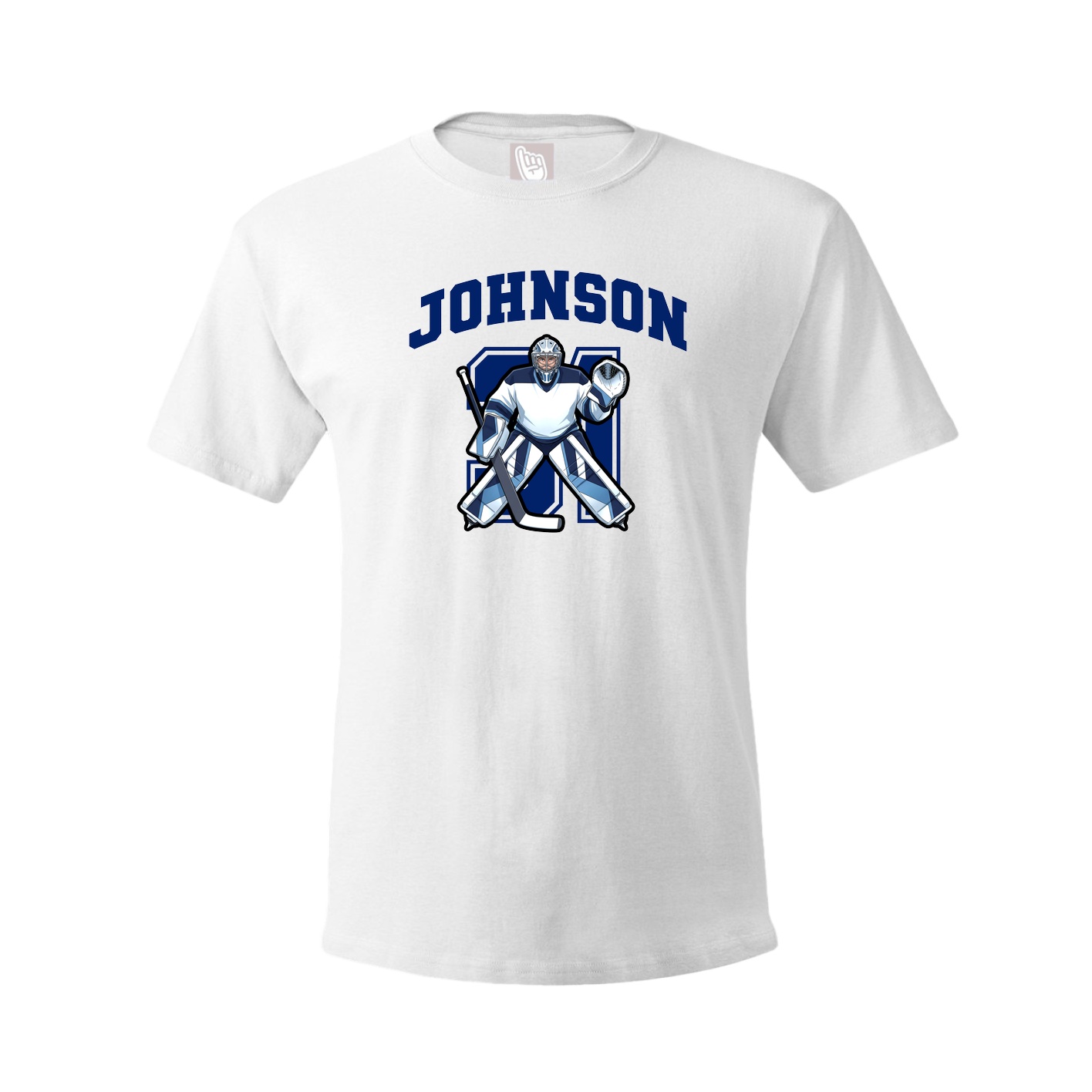 Youth Tee — Number in White