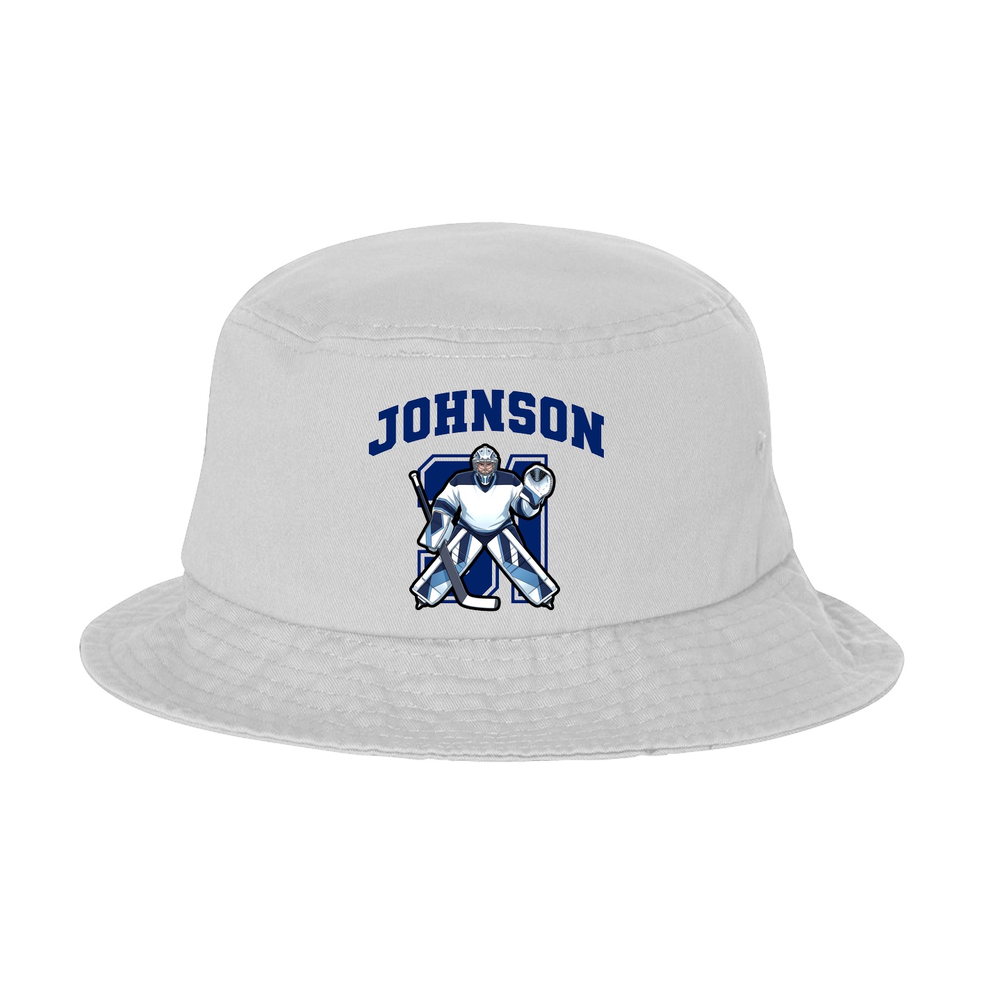 Bucket Cap — Number in White